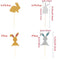 Easter Ornament Glitter Rabbit Cupcake Cake Toppers Happy Easter Rabbit