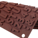 DIY Silicone Chocolate Mold Letters Number Chocolate Non-stick Baking Mold