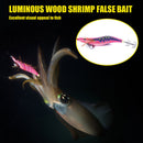 14cm 20g Luminous Wood Shrimp Fishing Lures Artificial Wobbler Bait (1)