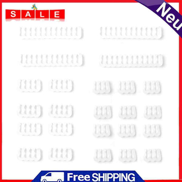 24pcs 6/8/24 Pin Cable Comb for 3.0-3.6mm PC Power Cables Wiring (White)