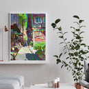 40x50cm Oil Paint By Numbers Summer City Frameless Picture Craft Kit Home Decor