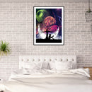 5D DIY Diamond Painting Girl Under Tree Full Square Drill Mosaic Home Decorat