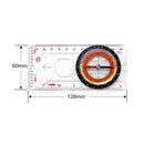 Map Compass Ruler Travel Navigation Ruler For Camping Hiking S0E7
