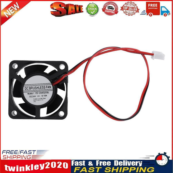 Waterproof YD-244020SL 24V 40x40x20mm Low Noise Brushless DC Cooling Fan Newly