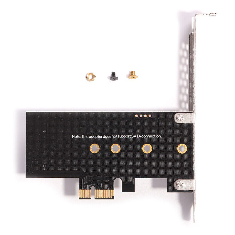 PCI-E 1X to M.2 NVME M Key Riser Adapter Card Supports 2230 2242 2260 2280 SSD