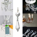 Hanging Drops Chandelier Crystal Lighting Accessories Prism Glass Lamp