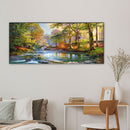River in Forest Oil Paint By Numbers DIY Handpainted on Canvas Wall Art Pictu