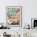 Butterfly English Calligraphy Diamond Painting Kits Full Round Drill Home Decor