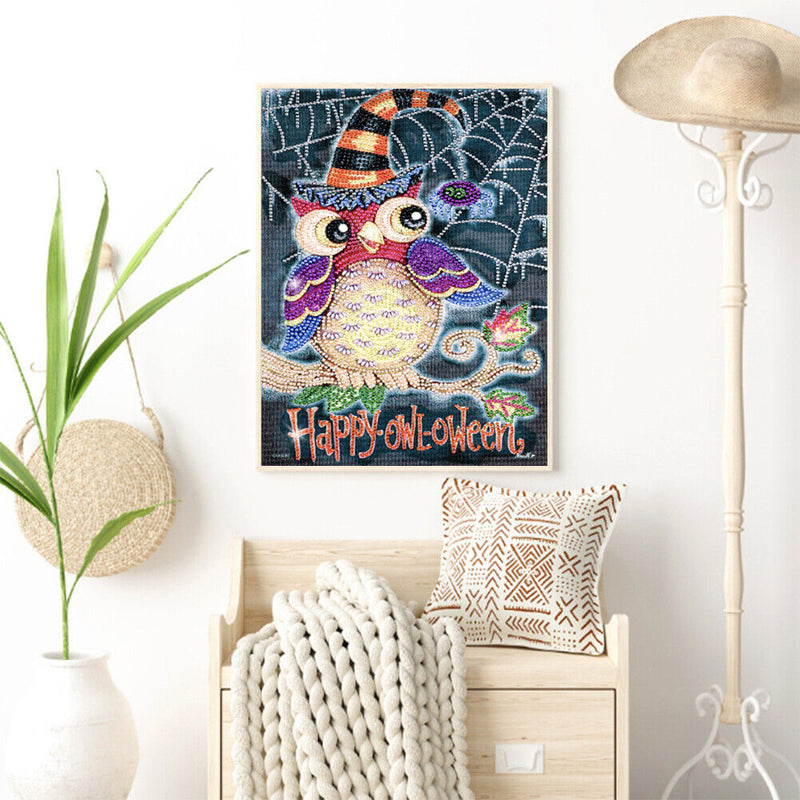 Diamond Painting Kit 5D Special Shaped DIY Owl Letters Rhinestone Pictures Newly