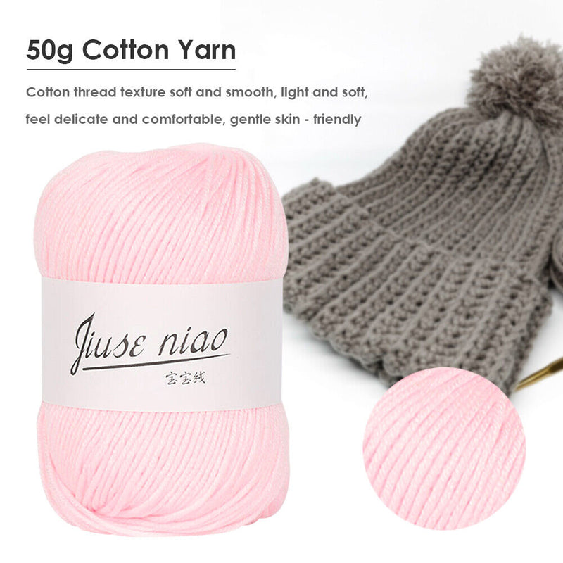 50g/roll 6-strand Cotton Yarn for Crochet Knitting DIY Thread Material (02)