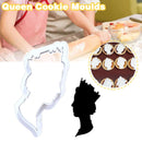 Queen Lisabeth II Fondant Mould Cookie Cutter Pastry Icing Cake Mold#