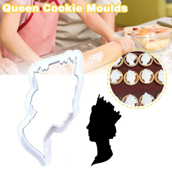 Queen Lisabeth II Fondant Mould Cookie Cutter Pastry Icing Cake Mold#