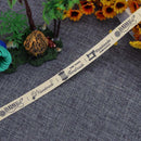 5 Yards/Lot Handmade Print Cotton Ribbons DIY Sewing Clothes Label Tags (B)