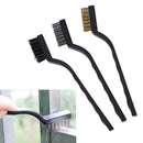 3pcs Multipurpose Window Groove Brushes Household Industries Cleaning Tool