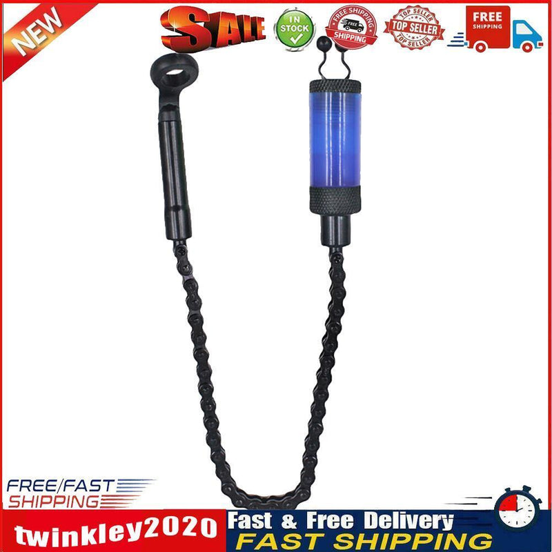 Fishing Bite Alarms Chain Wiggler Fish Bite Indicator Wobbler Tools (Blue) Newly