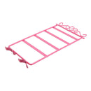 Earrings Necklace Ear Studs Jewelry Display Rack Metal Stand Holder(Pink)