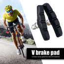 1 Pair Bike V Brake Pads Mountain Road Bike V-Brake Block w/ Hex Nuts + Spacers