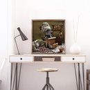 Diamond Painting Kit Hedgehog coffee beans Full Round Rhinestone Wall Pict