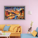 Sunset Street View 5D DIY Full Round Diamond Painting Rhinestone Mosaic Han
