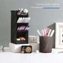 #A Transparent Desktop Pen Holder Multi-functional Pencil Makeup Brush Storage B