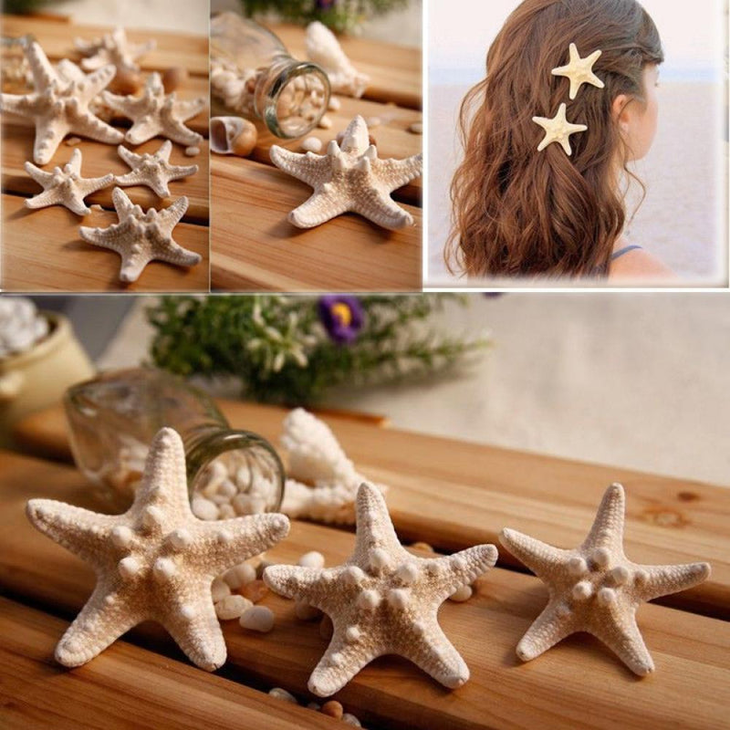 Elegant Beach Girls Lady Hairpin Star Sea Starfish Hair Clip Jewelry For 2 Pcs