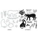 Paper Cut Card DIY Transparent Silicone Animal Tiger Seal Embossing Album Tool