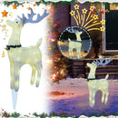 Christmas Light Deer Ornament Decor Light-Up Deer With Scarf Holiday Decor`