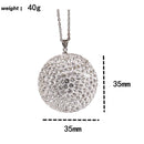 Rhinestone Ball Car Pendants Rearview Mirror Hanging Ornaments Auto Accessories