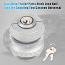 Anti-Theft Trailer Parts Ball Lock Hitch Lock for Coupling Tow Caravan Silv