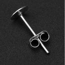Pro Wedge Stud Earrings, Stainless Steel, Blank, 100 Pieces