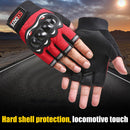 Anti-Skid MTB Bicycle Motorcycle Bike Protective Gloves (Red Half Finger) Newly