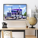 5D DIY Full Drill Square Shape Vehicle Rhinestone Diamond Drawing for Bedroom
