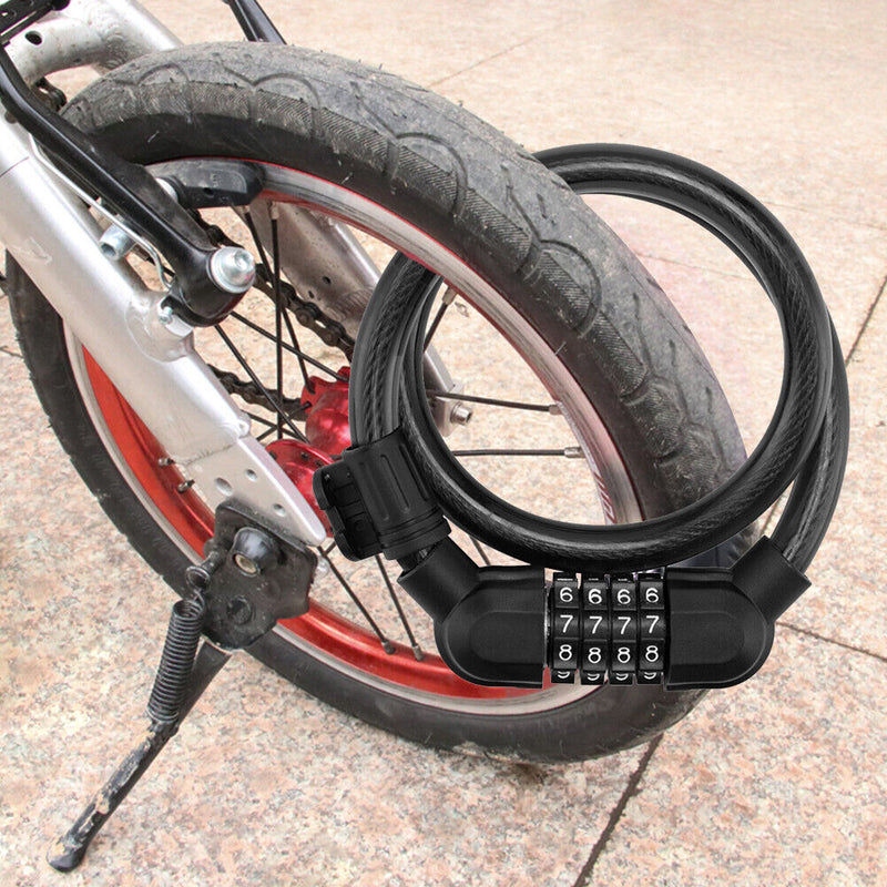 Universal Motorcycle Bicycle Security Lock with Lock Bracket Cycling Accessories