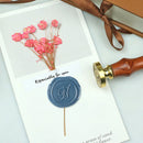 Wax Seal Stamp Brass Heads, Roman Alphabet Sealing Wax for Wine Packages, 3