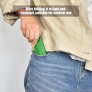 Aluminum Alloy Folding Coat Hanger Portable Clothes Drying Rack (Green) Newly