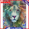 Handmade DIY Hand Painted Paint By Numbers Oil Canvas Pictures Lion Artwork Kit