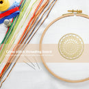 Hollow Wooden DIY Embroidered Thread Board Home Cross Stitch Needle Hoop Boar