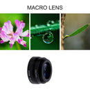 3 in 1 Fish Eye+ Wide Angle+ Macro Camera Lens Kit for Phone (Black) Newly