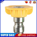 1/4 inch Quick Connect Pressure Car Washer Lance Spray Nozzle Tip (Yellow)