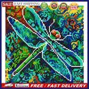 5D Diamond Painting DIY Luminous Dragonfly Full Round Wall Decor Rhinestone