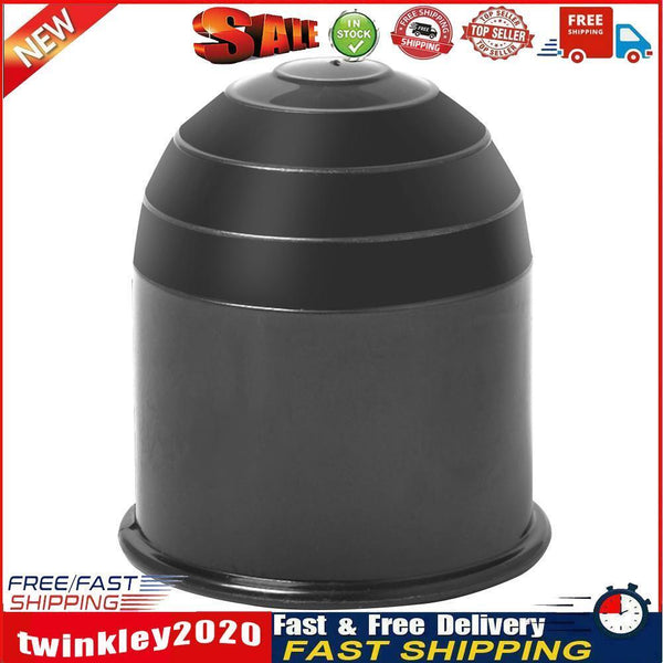 50mm Auto Tow Bar Ball Cover Cap Hitch Caravan Trailer Universal (Black) Newly
