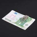 Stainless Steel Arc Hollow out Wallet Clips Name Card Folder