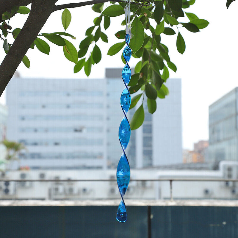 10pcs Bird Repellent Sticks Insect Spiral Reflective Scare Rods Blue Newly