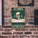 Taking Bath Dog Retro Metal Plate Tin Sign Plate Poster for Bar Club Cafe Home
