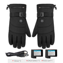 Waterproof Electric Heated Gloves Touch Screen Winter Windproof Thermal Gloves
