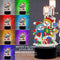 LED Lamp DIY Rhinestone Cross Stitch Home Decor Mosaic Handmade Gift Orname