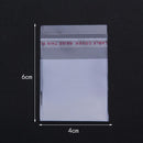 100pcs Clear OPP Bags Self Adhesive Seal Plastic Sequins Jewelry Container