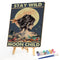 40x50cm Dragonfly Girl Back View Frameless Oil Paint By Numbers DIY Painting Kit