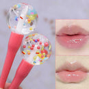 Randomly Fruity Color Lip Enamel Transparent Moisturizing Lip Gloss Oil Y0A2