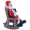Year Xmas Gift Rocking Chair Garden Decoration Creative Santa Claus Ornament